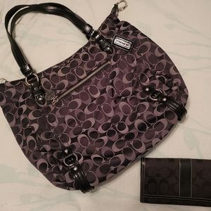 Coach purse and wallet set